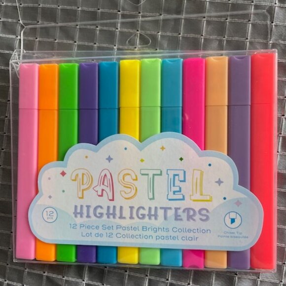 12 pieces Pastel Highlighters new - Picture 1 of 1